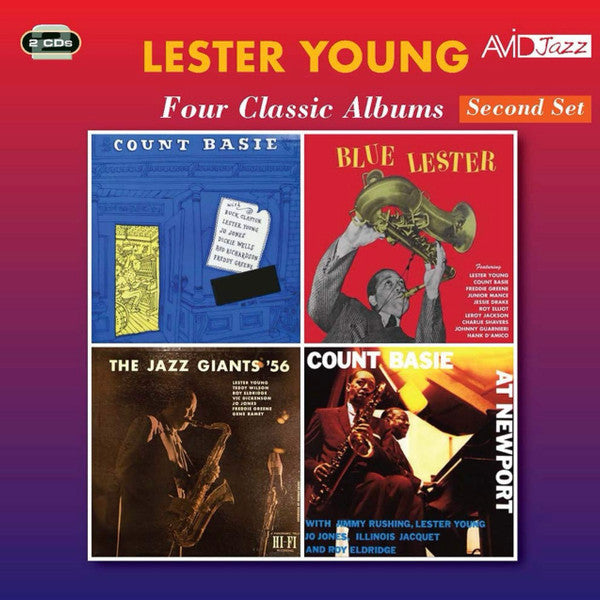 COUNT BASIE KANSAS CITY SEVEN & LESTER YOUNG QUARTET / BLUE LESTER / JAZZ GIANTS 56 / AT NEWPORT